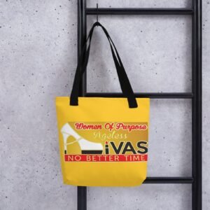 Women of Purpose, Ageless and Resilient, statement tote, for style and leisure convience, 15"x15"