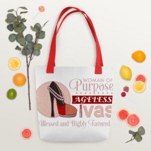 Mom's eye-catching, statement Tote with swag, 100% Polyester, 15" x 15", spacious and trendy Bag to help you carry around everything that matters